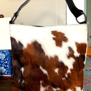 Chic Cow hide bucket bag